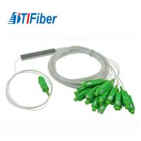 conector de aço do UPC do PC do cabo SC/APC do divisor 2.0mm da fibra ótica do tubo de 1X8 1x16