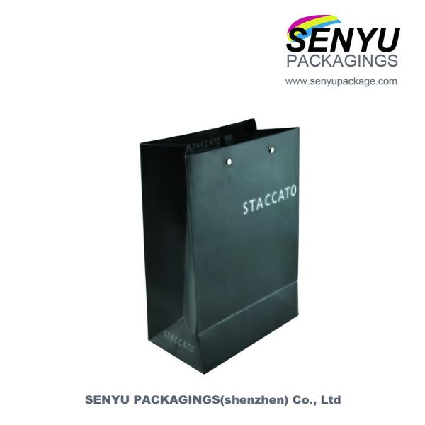 Sacs de papier de cadeau imprimés par coutume de luxe de Papier d'emballage gravant en refief ou stratification brillante