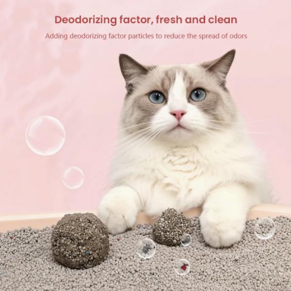 OEM Bentonite Cat Litter Sand Dust Free 0.8mm-3.8mm Bentonite Litter Sand