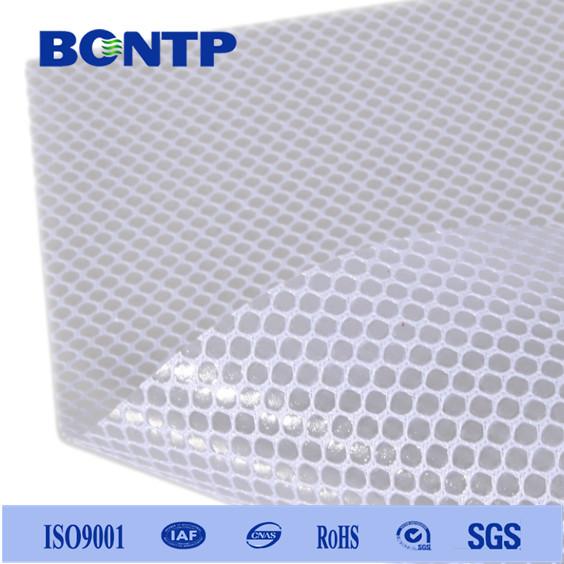 Pvc 1000d big mesh hole Waterproof Transparent Tarpaulin For Awning