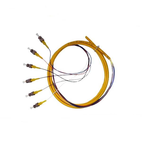 Durable ST SM 6 Cores Pigtail Fiber Optic For Communication System , Fibre