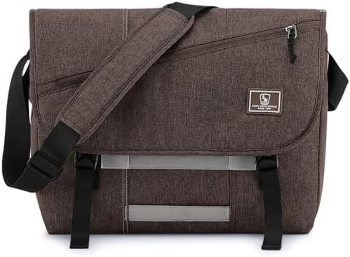 15.6 INCH LAPTOP CROSSBODY BAGS WOMEN CASUAL SATCHEL SHOULDER BAG COLLEGE TRAVEL OFFICE BRIEFCASE
