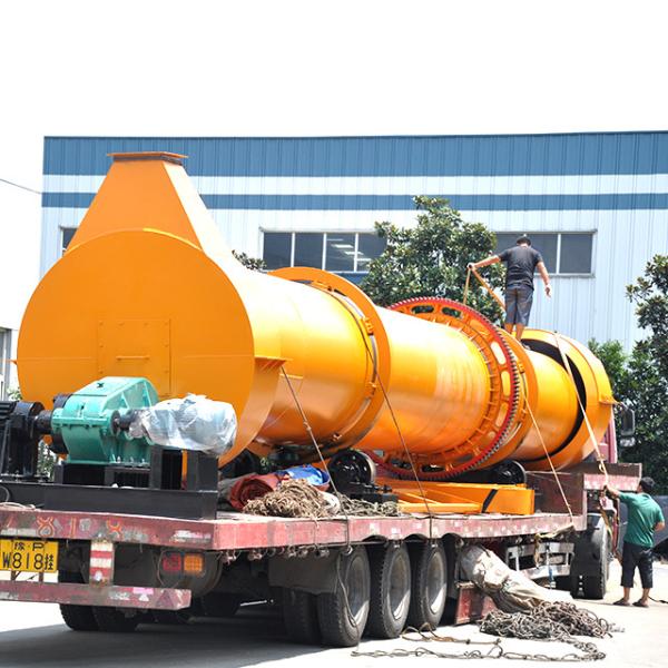8,5 Ton Sand Rotary Drum Dryer com o armário de controle elétrico