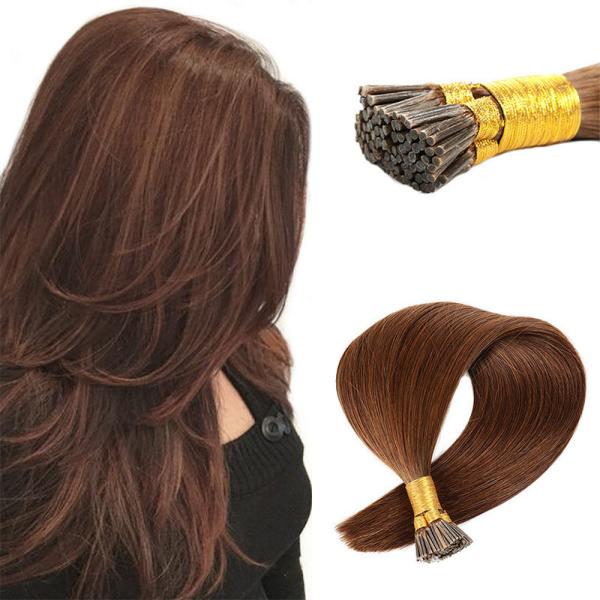 0.2kg Italian Micro 6D Keratin Bond Glue Itip Bulk Hair Nano Extensions with Thick Ends