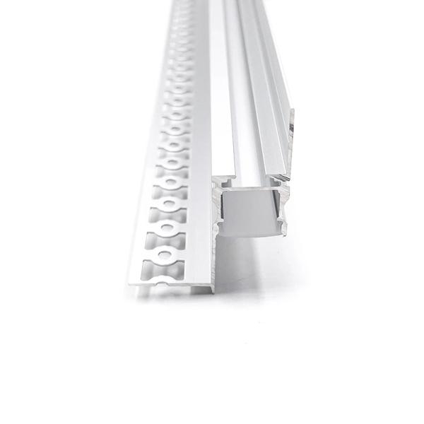 Silver Aluminium Lamp Groove Fixture Screw Fixing Easy To Install