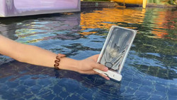 Colorful Waterproof Pouch For Swimming Pvc Waterproof Phone Dry Bag 6.5IN