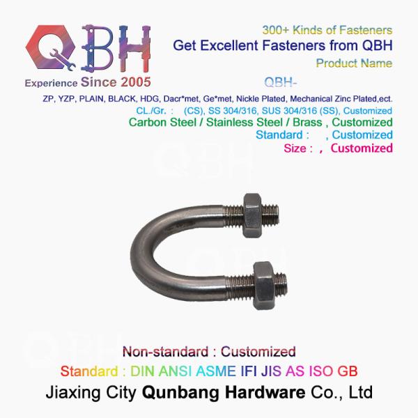 квадрат u нержавеющей стали 4,8 304 316 скрепляет болтами штемпелевать