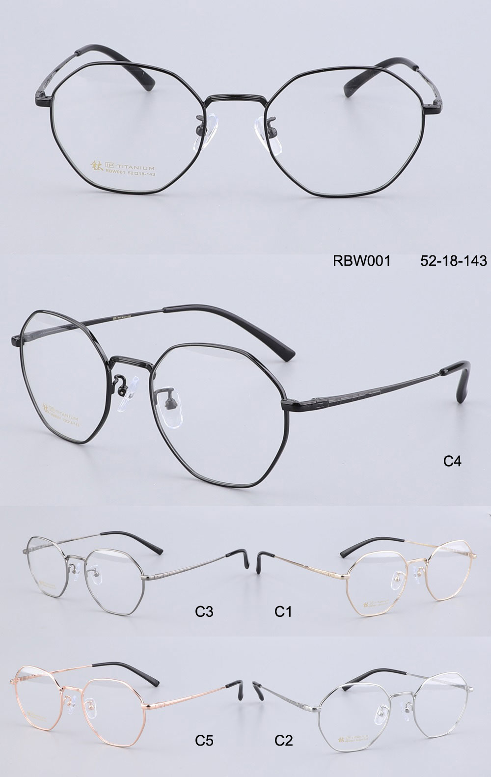 Eyeglasses оптически рамки титана женщин людей моды геометрические