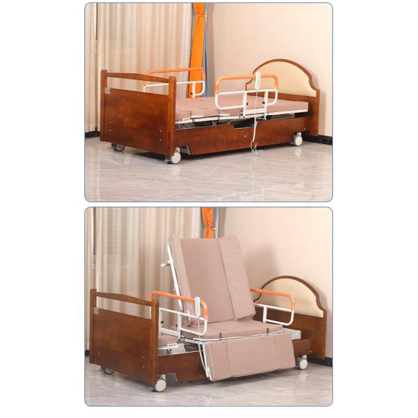 Hospitales comunitarios de cuidados en el hogar Función de gama alta de camas de ancianos rotativas de madera