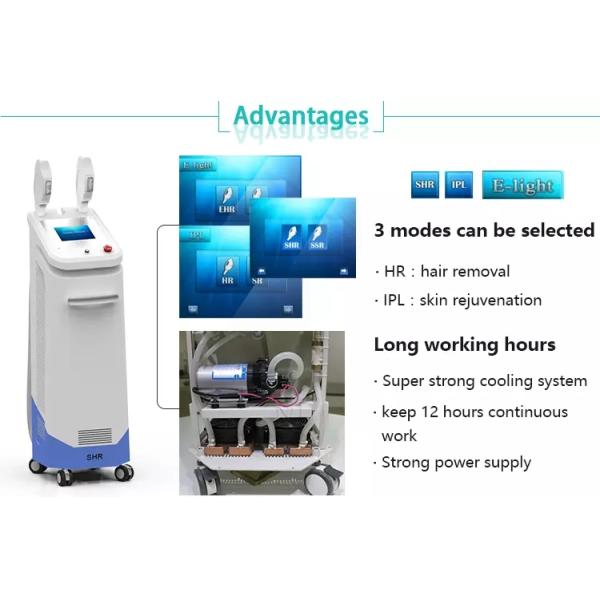 Nubway 3 in 1 beauty equipment E light IPL SHR hair removal machine with ipl laser