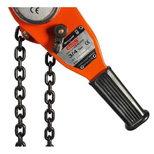 Красный подъем рычага цепи пулера подъема Комеалонг тали с цепью блока рычага подъема 0,75 тонны