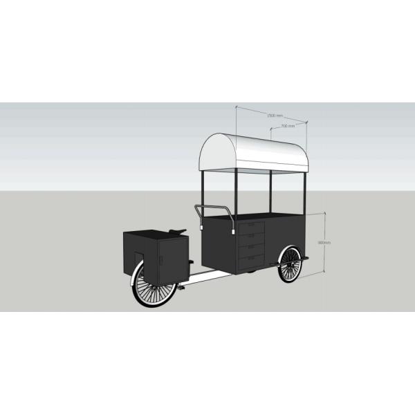 Bakery Application Fields Any Color Commercial Coffee Cart Bike Food Vending Bicycle