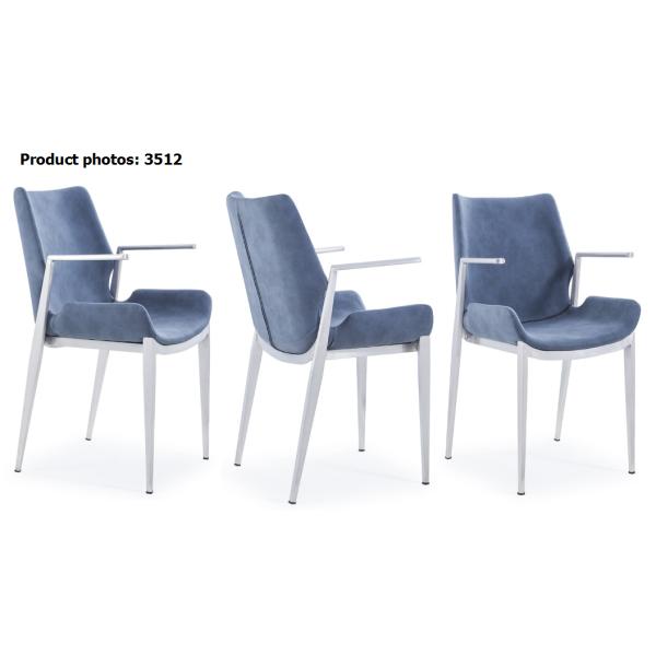 Stainless Steel Modern 90cm Contemporary Metal Dining Chairs