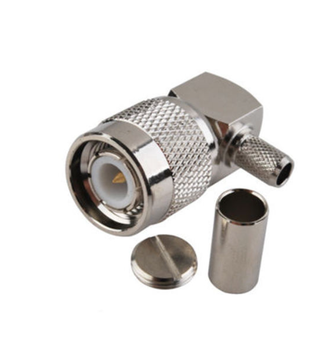 RF Coaxial Connector TNC Female Bulkhead Mount with 0~3GHz Frequency Brass Material and Ni Plating for RG316 RG178 Cable