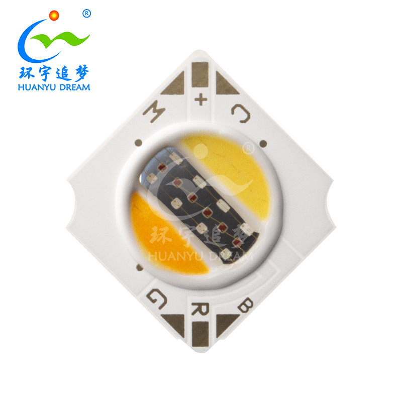 Полноцветный светодиодный чип 12V 10W 1313 5 IN 1 RGBCW COB LED Chip