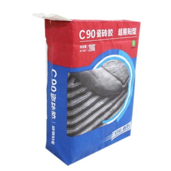 20kg 25kg Flexo Print Pasted Valve Multiwall Paper Bags Cement Packaging