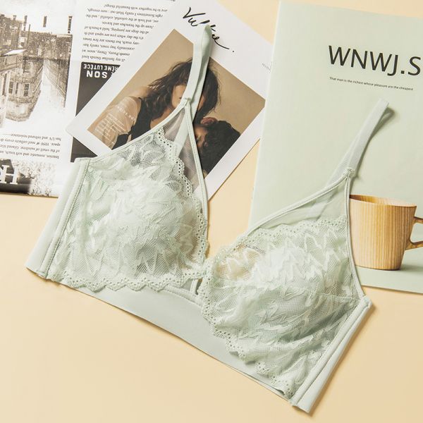 High Quality Cheap Price Seamless Women Bra Lace Design Sexy Wire-Free Adjusted Straps Women Lace Bra Underwear