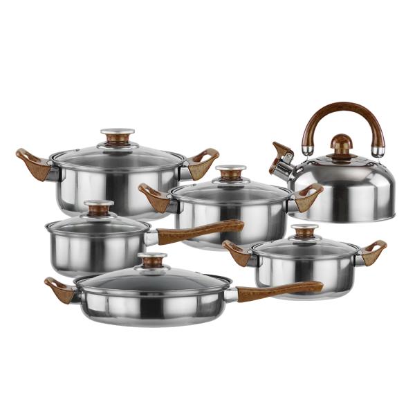 Nonstick 12pcs Cooking Cookware Set 3L Electric Stainless Steel Water Kettle