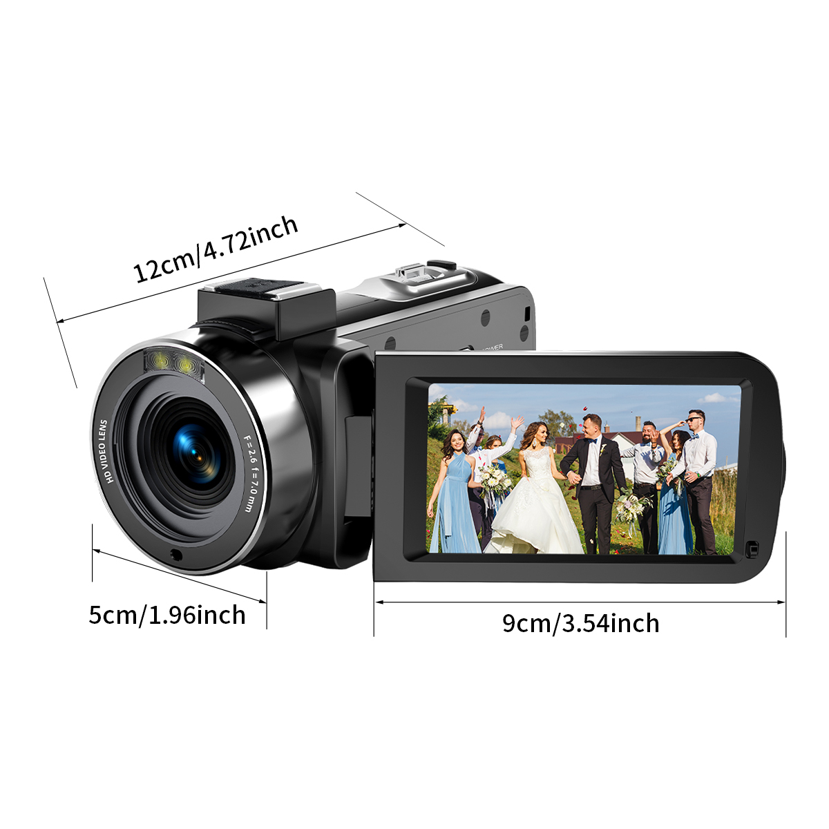 8K 96MP Professional Video Camera with 18X Zoom Anti-Shake WiFi Ideal for Vloggers Photographers and Beginners As Christmas Gift