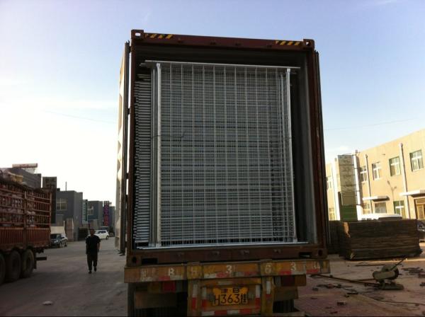 Mobile Temporary Aluminum Fence / Mesh Pool Safety Fence Q195 / Q235 Materials