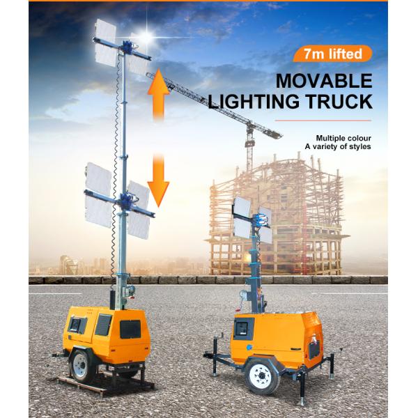 3500K светодиодный светофор Мобильный трейлер с установкой солнечной энергии светодиодные световые башни для уличного освещения