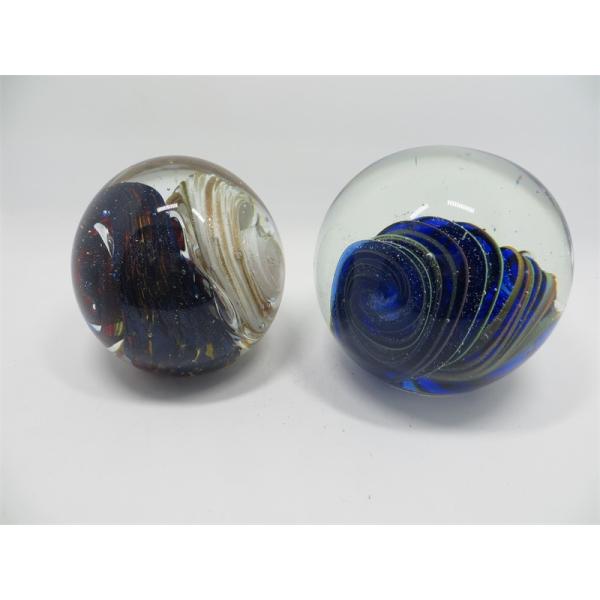 Glass paperweight, glass ball, glass round ball