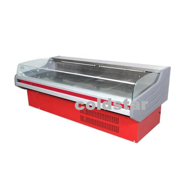 Commercial Open Counter Top Serve Deli Fish Cold Food Fresh Meat Display Refrigerator