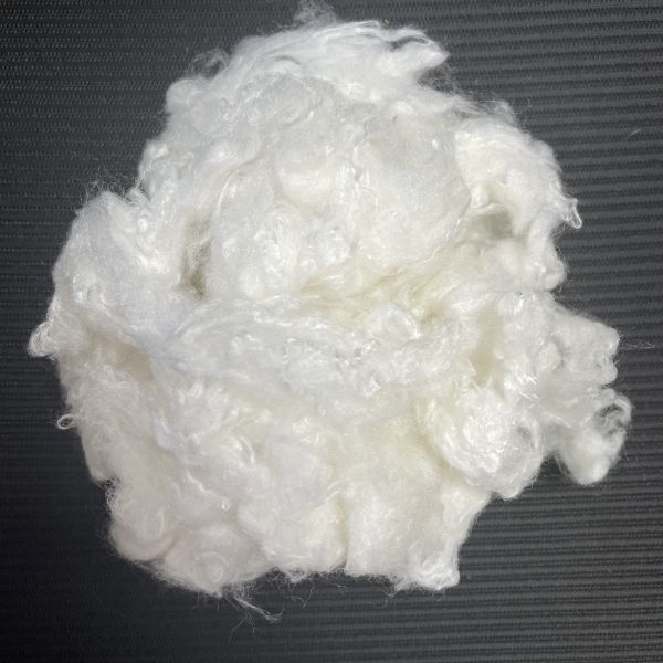 Recycled Inorganic Flame Retardant Polyester Staple Fiber 4.44D×64mm Non-Halogen for Industrial & Textile Safety