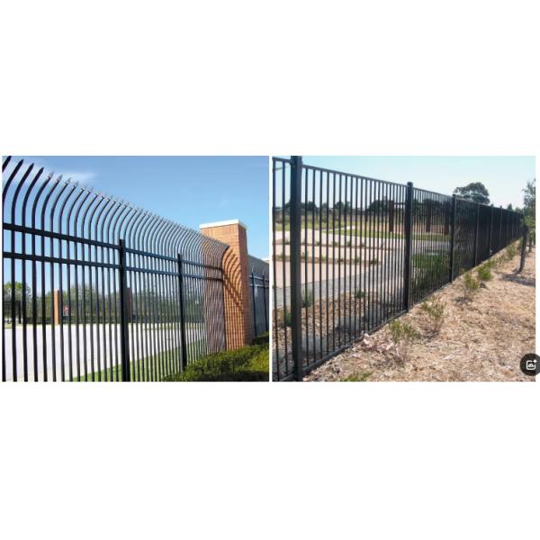 6ft Tall Wrought Steel Tubular Fence Durable Prefabricated ISO9001 Certified