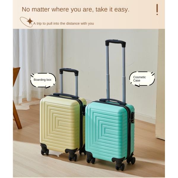 Customized Logo 14-Inch Fabric Luggage Case with Removable Wheel Airline Boarding Suitcase Spring and Autumn Travel