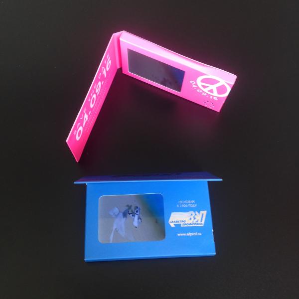 Audio Visual Video Business Card For Gifts 2.4 Inch 2GB Memory lcd greeting card