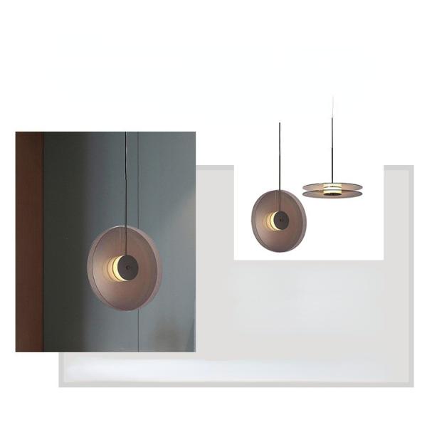 Modern Round Color Pendant Light Bedside Dining Living Room Bedroom Eclipse Pendant lamp(WH-GP-148)