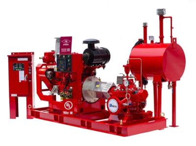 Multistage 1000GPM @ 130PSI Diesel Engine Drive Fire Pump With Horizontal Split case Fire Pump