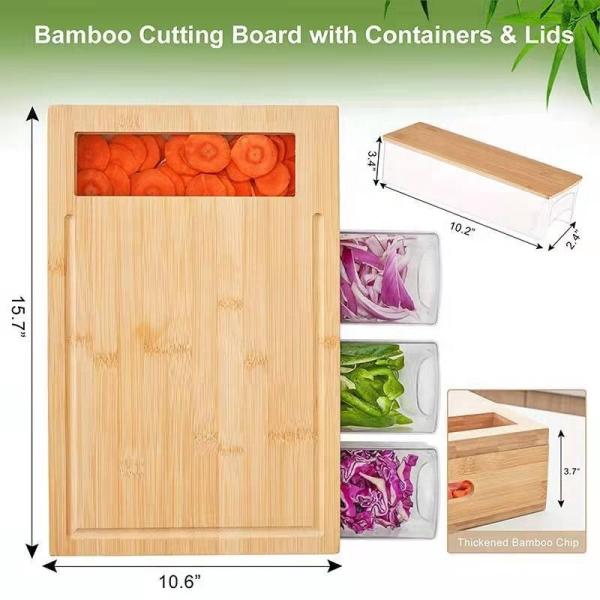 Customized Logo Acceptable Wooden Plain Color Cutting Board for Kitchen Multifunction