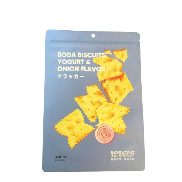 Plastic Roasted Cashew/Almond/Pistachio Nut Soda biscuit Packaging Stand Up Zipper Pouch
