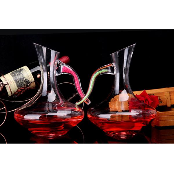 Графинчик вина классического дизайна круглый, рука дунутый неэтилированный стеклянный графинчик