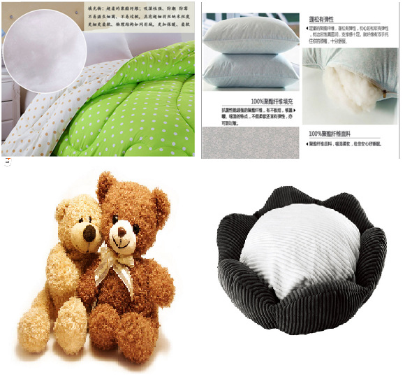 100% Hollow PSF Recycled Polyester Staple Fiber With Dope Dyed , Anti - Bacteria