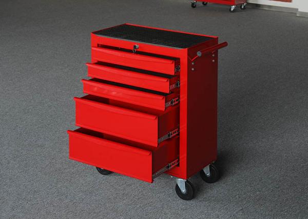 5 Drawers Color Customizable Metal Garage Tool Cabinet On Wheels To Store Tools