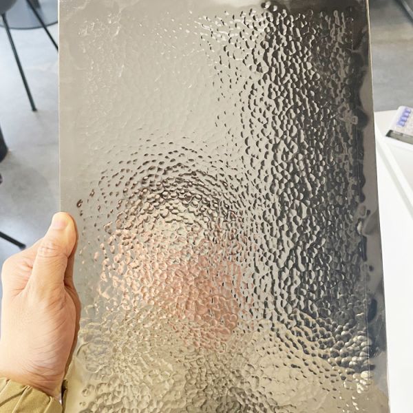 Mirror Hammer Stamped Stainless Steel Decorative Panel Metal Sheet