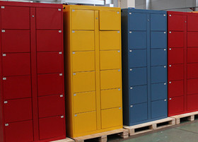 Armario seguro al aire libre de Digitaces de la estación de tren del aeropuerto para el alquiler público del almacenamiento del equipaje