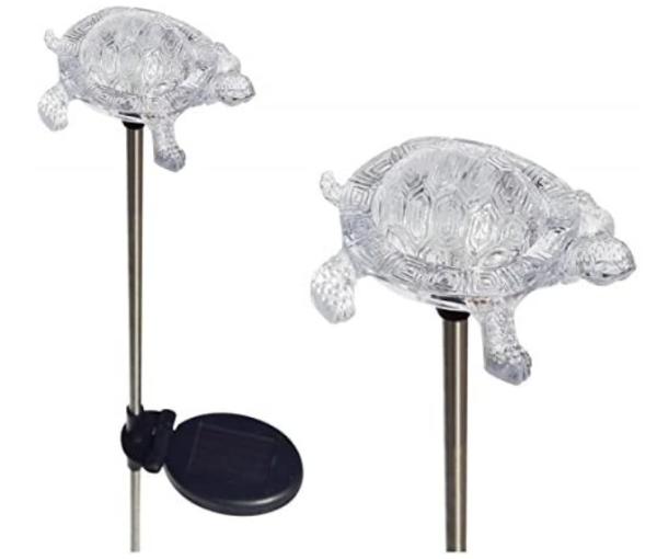 1.8 Inches 1.20 Volt Turtle LED Solar Garden Stake Lights