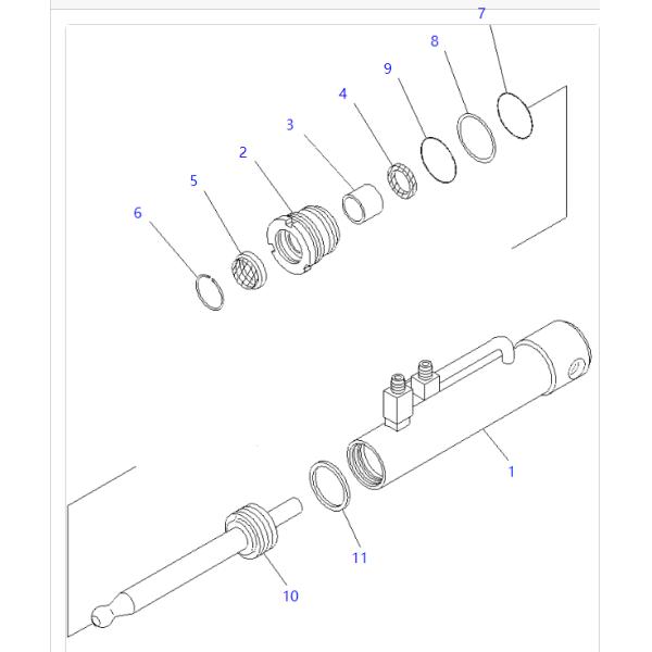 707-99-11050 7079911050 Kit d'étanchéité KOMATSU Pièces de rechange pour excavatrice pour D275A-2