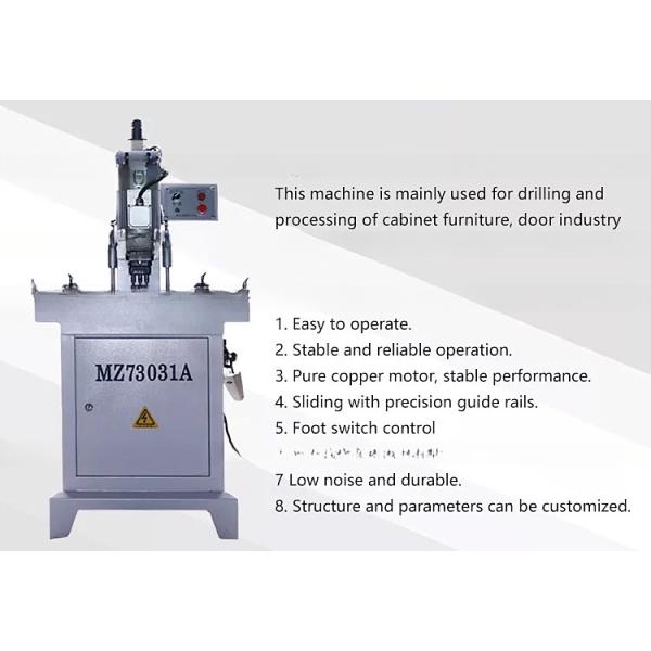 Puerta cerradura agujero gabinete bisagra perforación máquina de perforación para muebles de madera