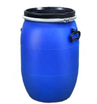Barrel Wall Thickness 3-5 Mm 200L Plastic Drum Round Shape Blue