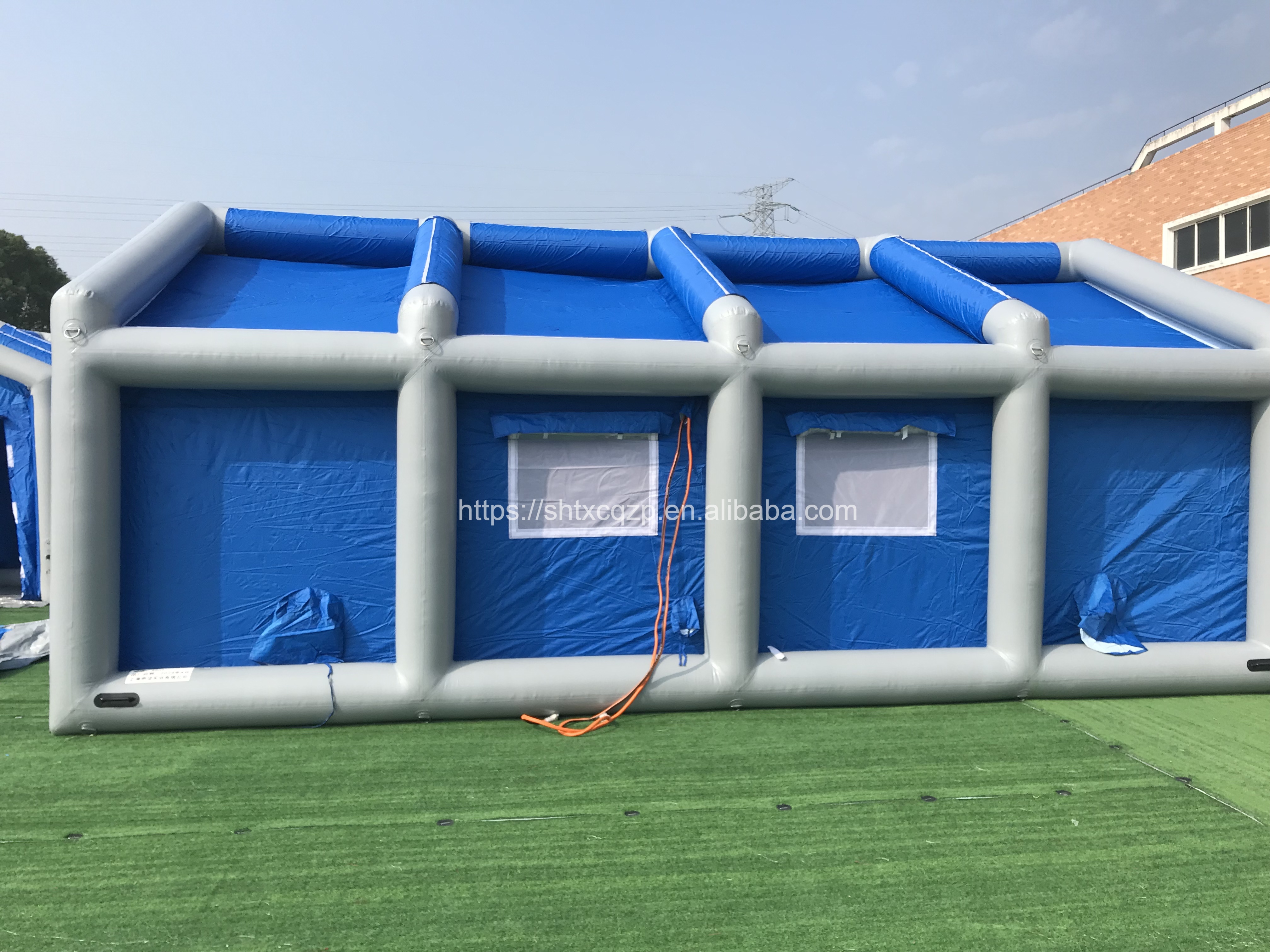 China Factory High Quality Airtight PVC Quick Automatic Opening Shower Inflatable Tent/waterproof Inflatable air Tents for Sale