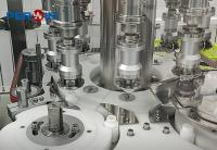 Linha de enchimento de frasco de potência com 8 cabeças Rotary Capping Mecanismo de indução magnética