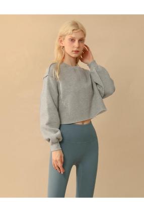 Solid Pattern Black Oversized Sweatshirts Hemp Bamboo Custom Label