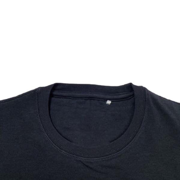 Summer Embroidered Black Knitting Crewneck Boys T-shirts Short Sleeve Personnalisable