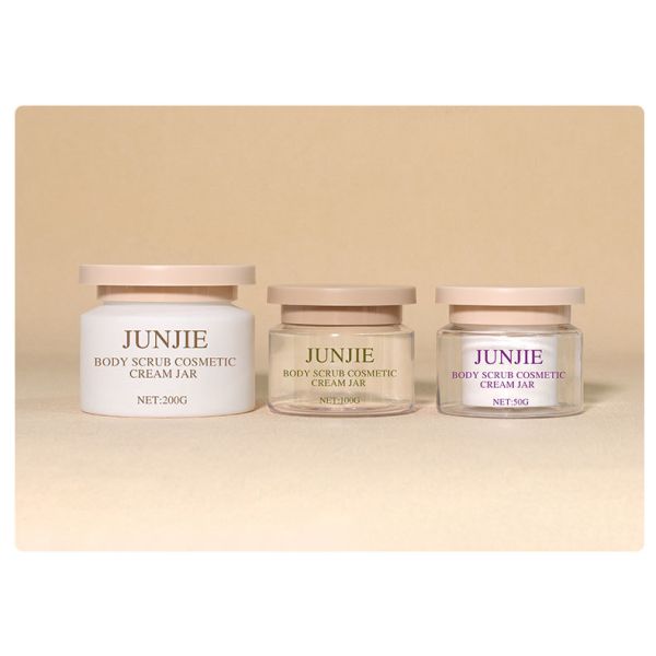 Wholesale Frosted PET Jar with Custom Logo - 200ML Cosmetic Jar for Cream Container