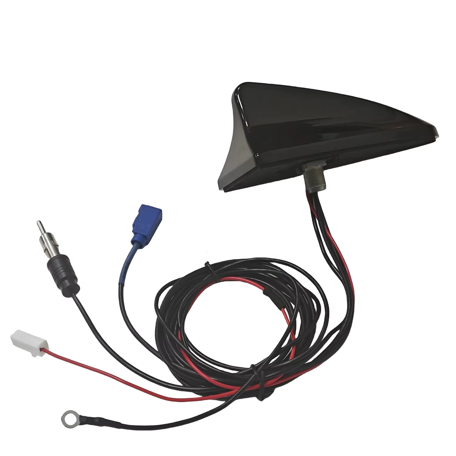 Radio Car Shark Fin Black Antenna AM/FM Signal Roof Aerial for Auto SUV Truck Offroad
